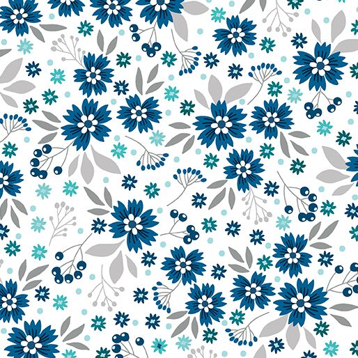 0111 Poppies Indigo