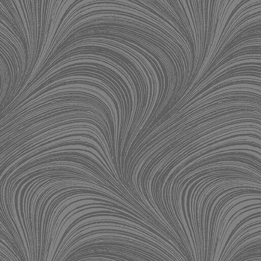 16 Graphite Wave Texture Wide Backing (2966)