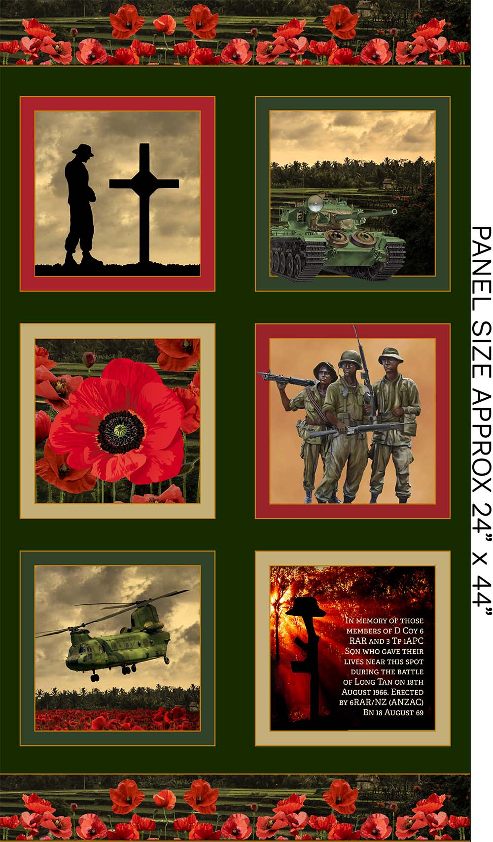 V2 24 Inch Panel Remembering Vietnam (7117)