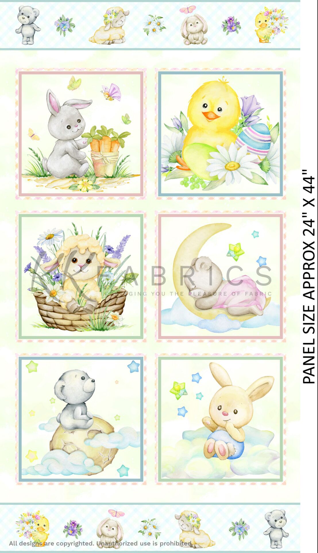 03 24 Inch Panel Assorted Counting Cuddles (6012)