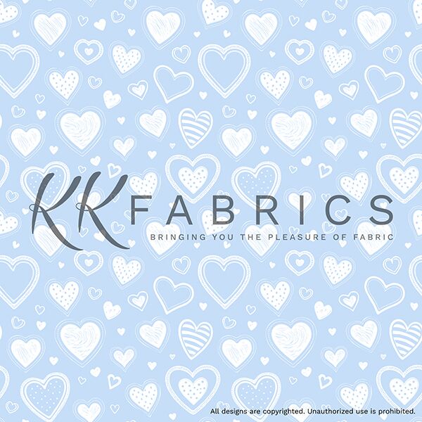 05 Hearts Blue Simply Shaped (6005)