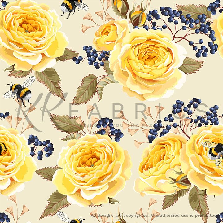 06 Floral Yellow Rose Reverie (6001)