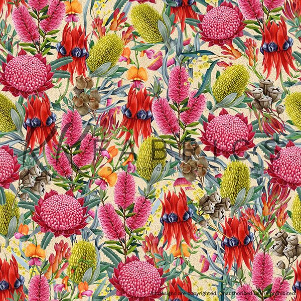 07 Wildflowers Cream Outback Magic II (6010)