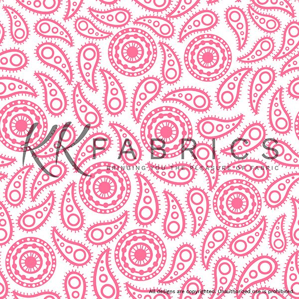 08 Paisley Pink Simply Shaped (6005)
