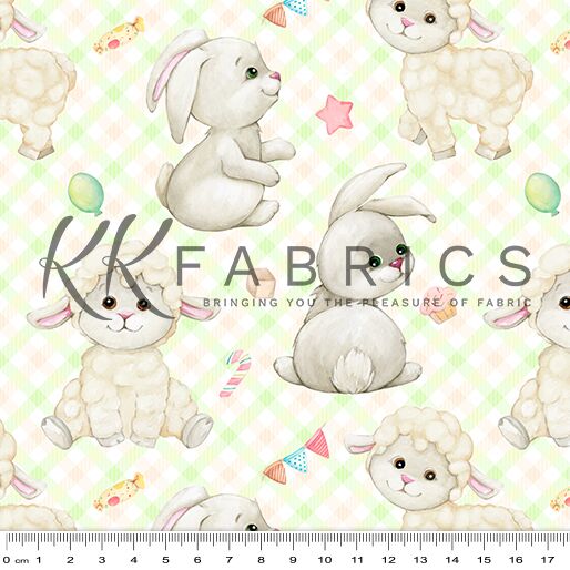 11 Lamb & Bunny Yellow Counting Cuddles (6012)