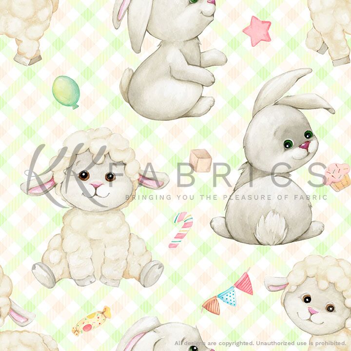 11 Lamb & Bunny Yellow Counting Cuddles (6012)