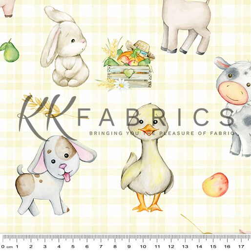 16 Farm Animals Yellow Counting Cuddles (6012)