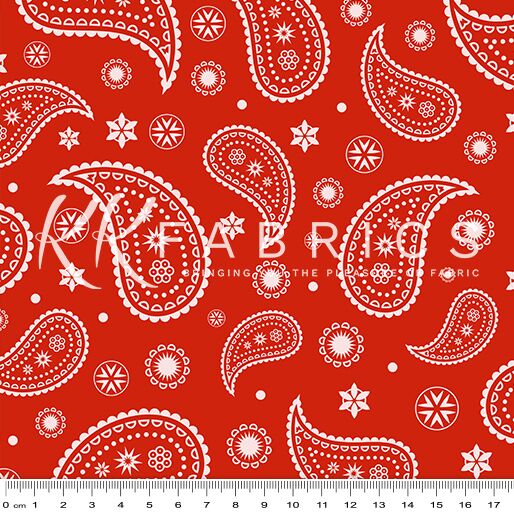 19 Paisley Red Western Tales (6004)