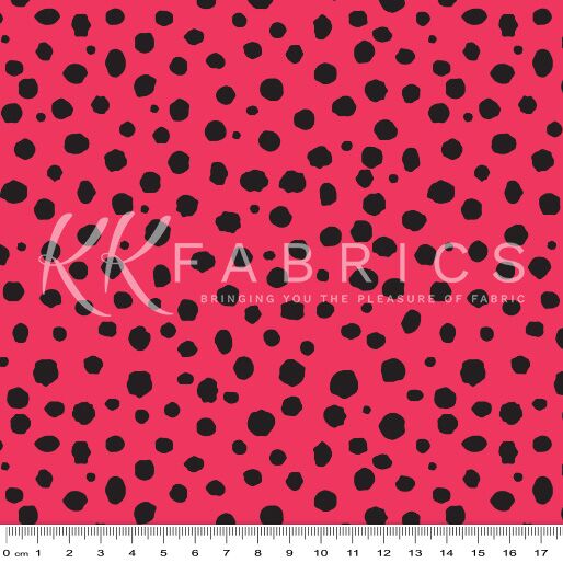 24 Black Spot on Hot Pink Studio Stash Basics - Spot (6020) - Image 3