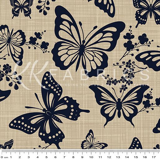 09 Butterfly Beige Miyabi Wide Backings (6014W) 11 Inches