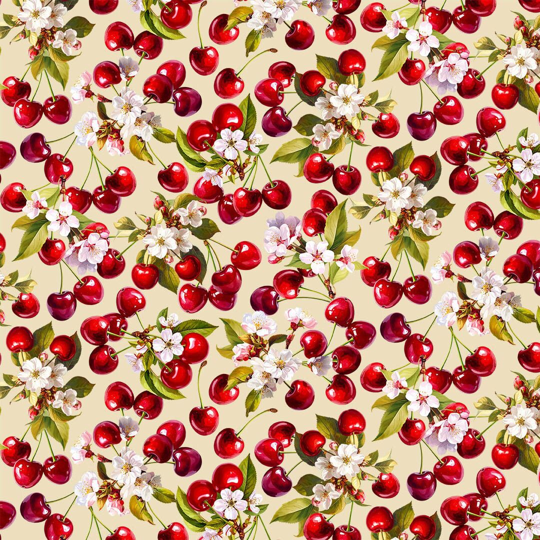Vintage Cherry Blossom Cherry Pop