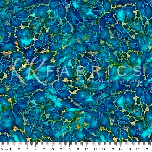 15 Blue Turquoise Drawn Westward (6041)