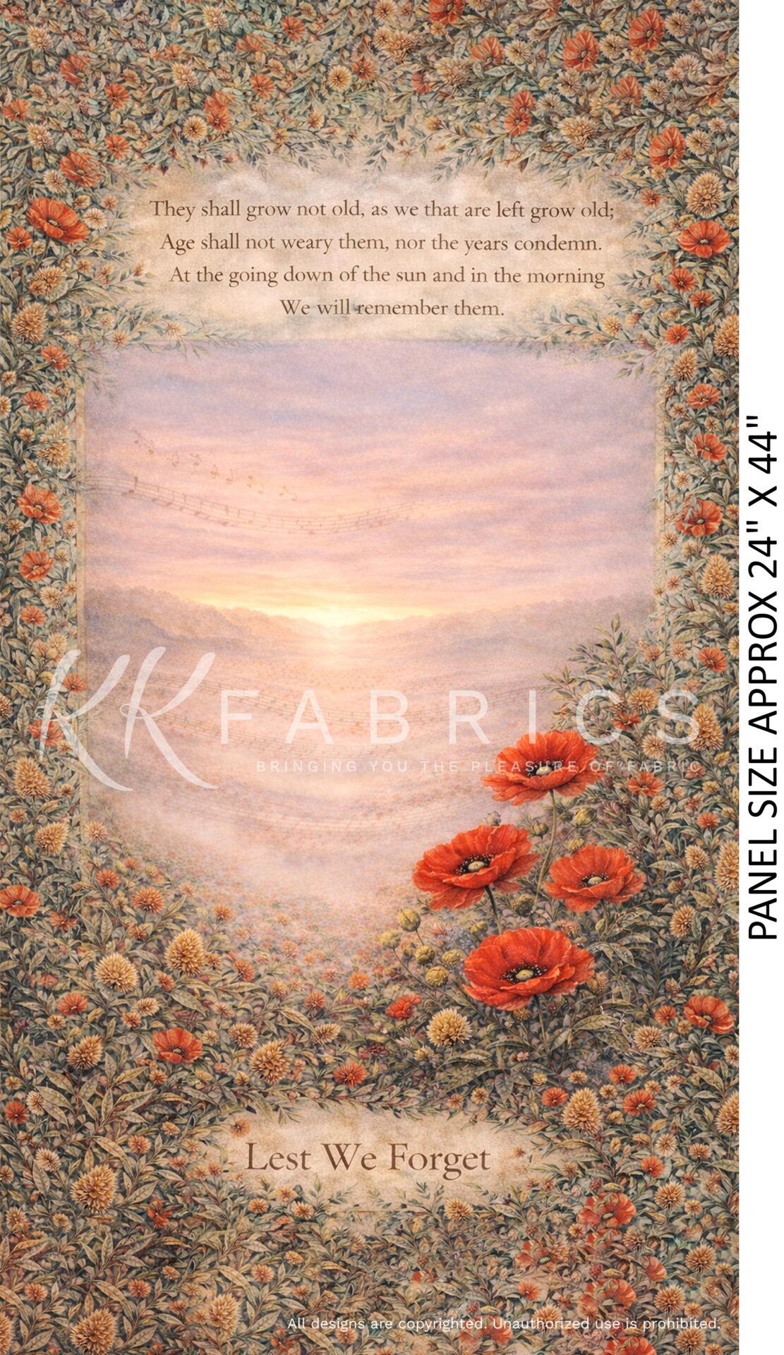 01 24 Inch Panel Dawn Mist Last Post Field (6051)