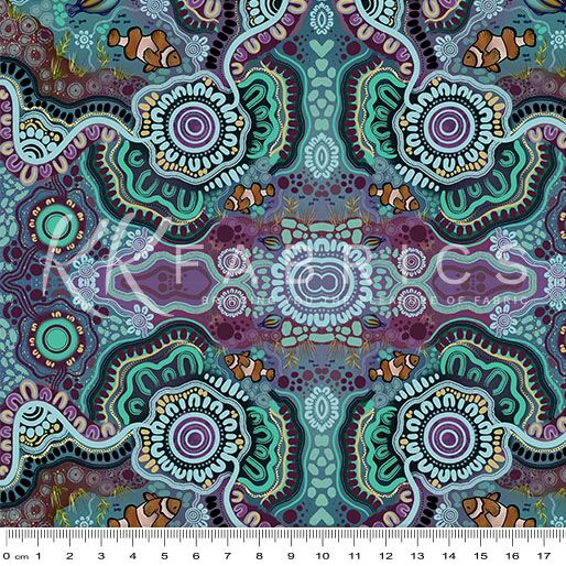 01 The Coral Reef Wide Backing Underwater (6052W)