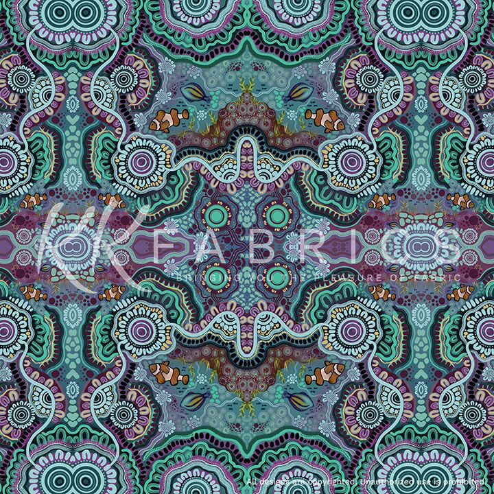 01 The Coral Reef Wide Backing Underwater (6052W)