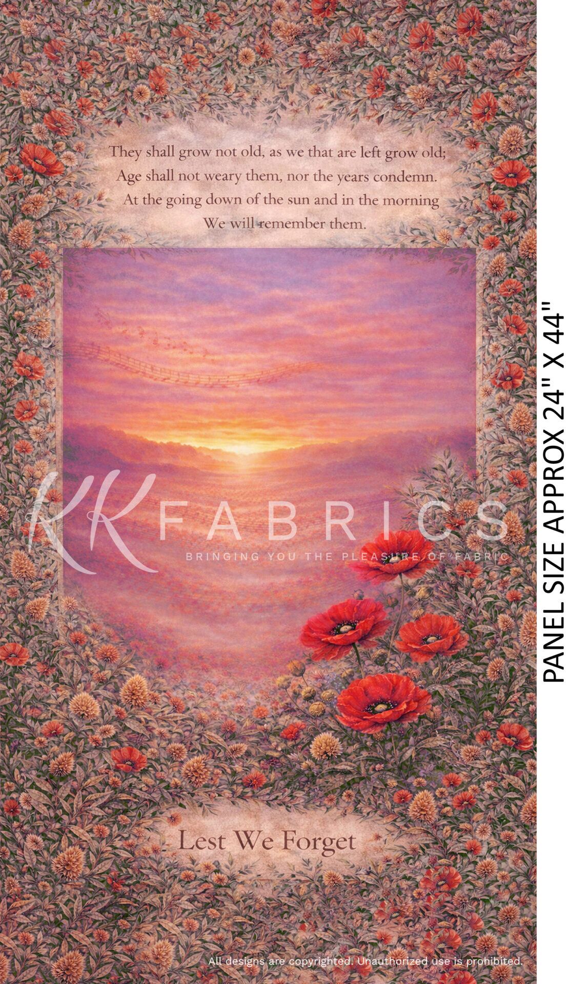 02 24 Inch Panel Sunset Glow Last Post Field (6051)