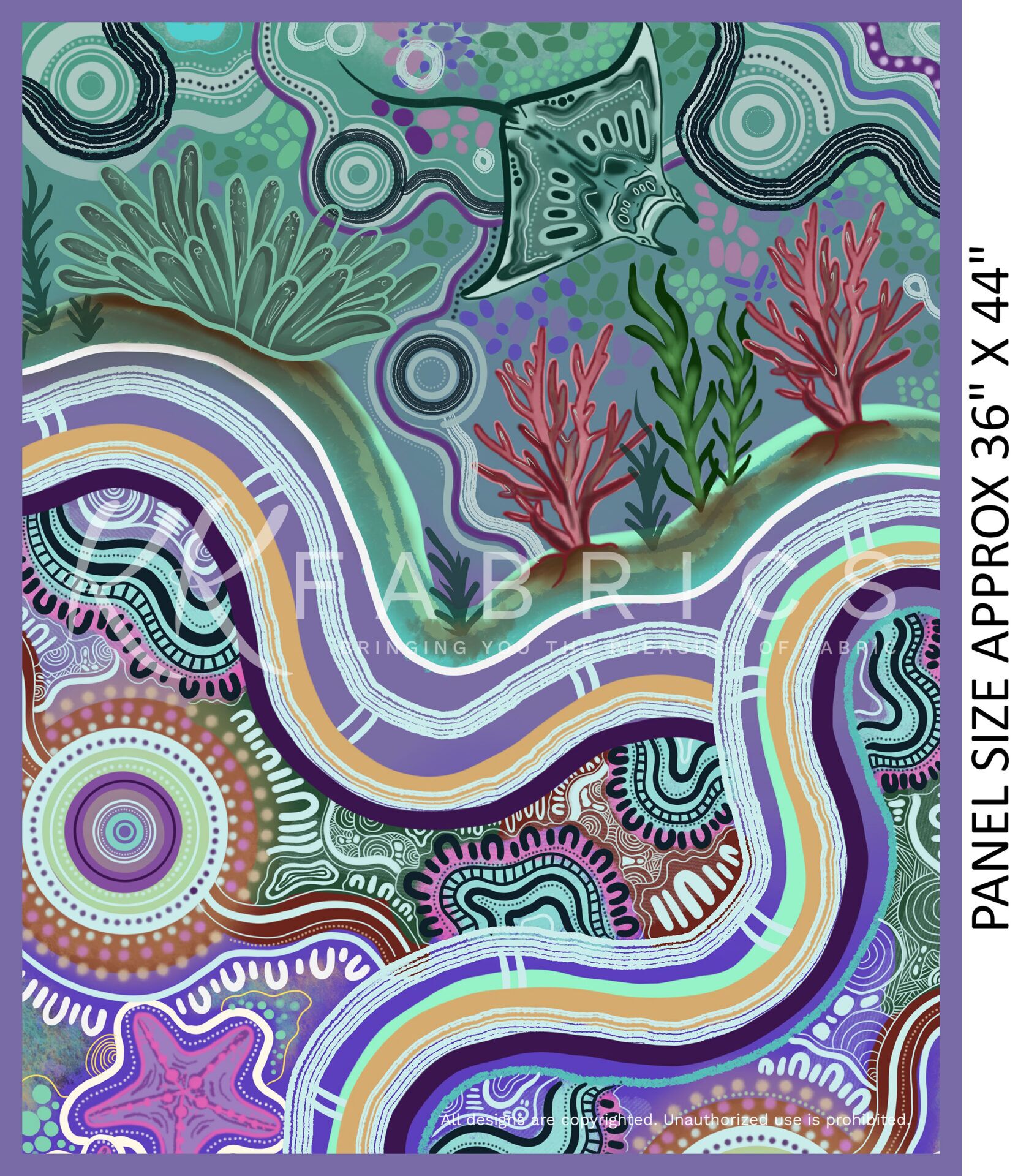 08 36 Inch Panel The Afternoon Calm Underwater (6052)
