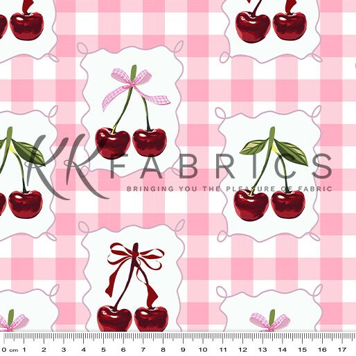17 Cherry Tied Pink Cherry Picnic (6047)