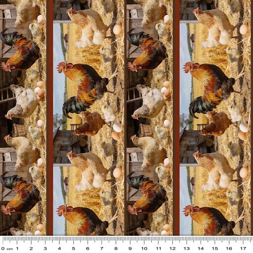 02 Roosting Rows Stripes Hen House (6073)