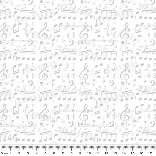 04W White on White Music Sheet Whisper Whites (6066)