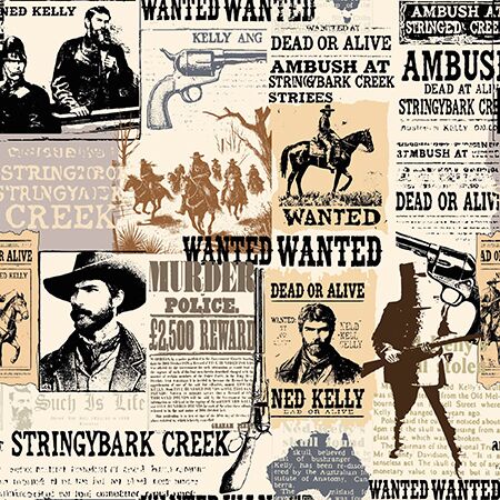 06 Bush Legends Paper Print Outback Outlaws (6067)
