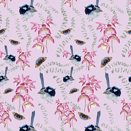 06 Wren & Orchid Fern & Feather (6057)