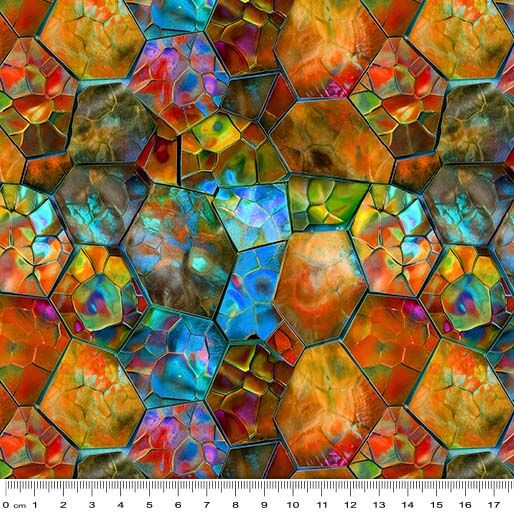 11 Amber Mosaic Windows of Wonder (6058)