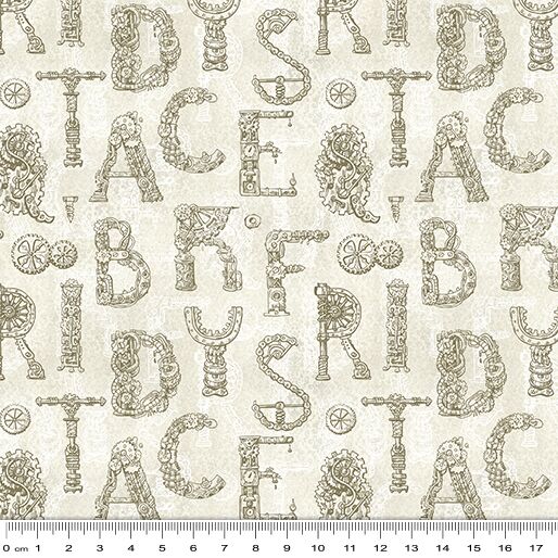 11 Letters Cream Clockwork Garden (6083)