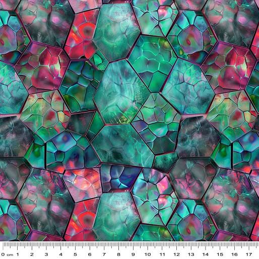 13 Emerald Mosaic Windows of Wonder (6058)
