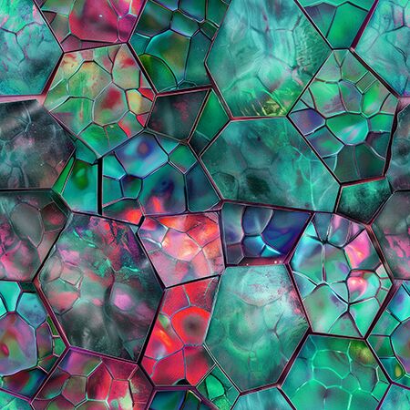 13 Emerald Mosaic Windows of Wonder (6058)