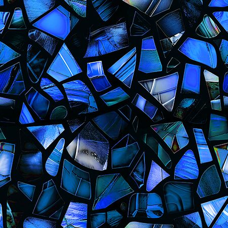 15 Sapphire Shards Windows of Wonder (6058)