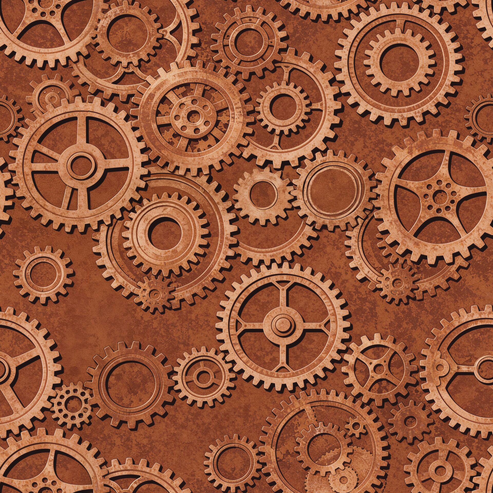 18 Tone on Tone Cogs Clockwork Garden (6083)